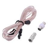 Antena Receptora De Rádio Fm Dipole Home Indoor Aerial Tv