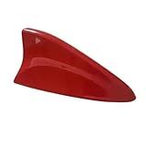 Antena Shark Tubarão Automotiva Colante Modelo Universal Fácil Aplicação Tamanho Médio Hyundai Hb20 Hb20s Hb20x I30 Ix35 Vermelha
