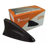 Antena Traseira Shark Tubarao Decorativa Preto Branco Prime