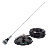 Antena Vhf 1 4 50cm Suporte Magnético C Cabo 5 5m Mini Uhf