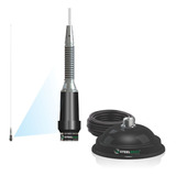 Antena Vhf Movel 5 8 Steelbras Supor Magnetico E Adaptador