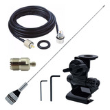 Antena Vhf Uhf 50cm Porta Malas Cabo 5 5m Adaptador Baofeng