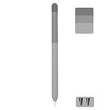 Antetek Capa Para IPencil Colorida Gradiente Capa De Silicone Compatível Com Apple Pencil 2ª Geração- Silicone Durável- Capa Protetora- Compatível Com Carregamento Magnético -cinza-