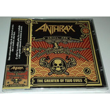 Anthrax   The Greater Of Two Evils  cd Lacrado 