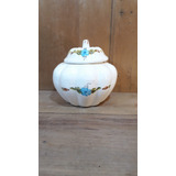 Antiga Bomboniere Porcelana Pintura A Mão