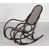 Antiga Cadeira De Balanço Austriaca Thonet