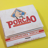 Antiga Caixa De Fósforo Do Porcão Restaurante Rio De Janeiro