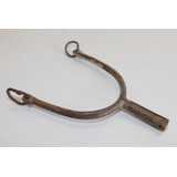 Antiga Espora Solteira Sem Roseta Metal Bronze