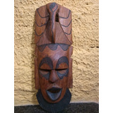 Antiga Mascara Em Madeira Africana R 6987