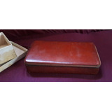 Antiga Necessaire estojo Masculina De Viagem Em Couro