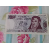 Antiga Nota De 10 Pesos