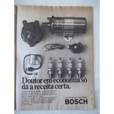 Antiga Propaganda Da Bosch Carro Motor
