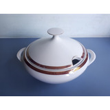 Antiga Sopeira Com Borda Em Vinho Da Porcelana Real Dec 70