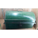 Antigo Baú De Lata Metal Coleção Decoração