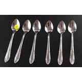 Antigo Cj 6 Colheres De Chá Aço Inox Meridional 4546 Rrdeco