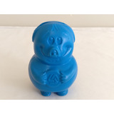 Antigo Cofrinho Porquinho Banco Banestado Azul Grande