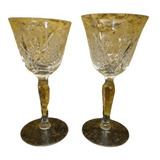 Antigo Conjunto De Taças Em Cristal Lapidado R 5734