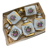 Antigo Conjunto Toucador Toillete Perfumeiro Porcelana