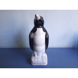 Antigo E Grande Pinguim De Geladeira Porcelana Década De 40