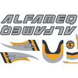 Antigo Grafismo Adesivo Alfameq Tirreno