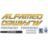 Antigo Grafismo Adesivo Bicicleta Alfameq Tirreno Modelo 4