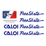 Antigo Grafismo Adesivos Caloi Freeskate Azul