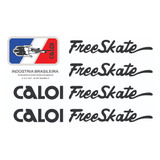 Antigo Grafismo Adesivos Caloi Freeskate Preto
