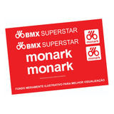 Antigo Grafismo Bicicleta Monark Bmx Superstar