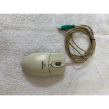 Antigo Mouse Positivo de Bolinha Conector Ps2