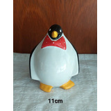 Antigo Pinguim De Geladeira Em Porcelana Medindo 11 Cm