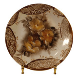Antigo Prato Decorativo Porcelana Pintado Schmidt R12235 D