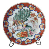 Antigo Prato Parede Porcelana Japonesa Oriental Portofino74