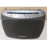 Antigo Radio Portátil Philips Magnavox Ae2155 Funcionando