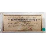 Antigo Raro Cheque Israel 1950 Estados