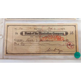 Antigo Raro Cheque Israel 1950 Estados Unidos 4095 Rrdeco