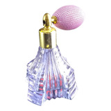 Antigo Raro Perfumeiro Em Cristal Lilas