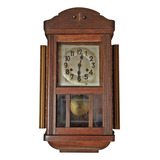 Antigo Relógio Parede Alemão Junghans Semi Carrilhão 45cm