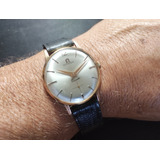 Antigo Relógio Pulso Omega Seamaster Corda 60 S Plaquê Ouro