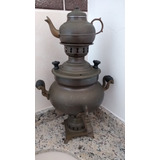 Antigo Samovar Elétrico Em Alumínio E