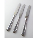 Antigo Talheres 3 Facas Em Aco Inox Meridional 9715 Rrdeco