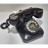Antigo Telefone De Disco Anos 50 Baquelite Decoração
