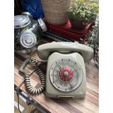 Antigo Telefone Ericsson À Disco Cinza Anos 80