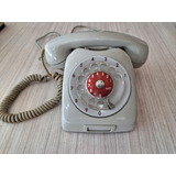 Antigo Telefone Ericsson Anos 80 Cinza De Disco Vermelho 03