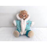 Antigo Ursinho Teddy Ruxpin Tec Toy Com Roupa De Inverno