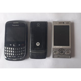 Antigos Blackberry Motorola E Sony