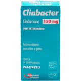 Antimicrobiano Clinbacter 150mg Cães E Gatos