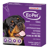 Antiparasitário Ec pet Cães Acima 40kg Pulgas E Carrapatos