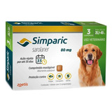 Antipulga Simparic 80 Mg 20 A 40 Kg 3 Comprimidos Brinde