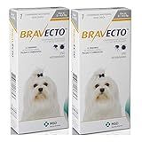 Antipulgas E Carrapatos Bravecto MSD 1112 5mg Para Cães De 2kg A 4 5kg Combo Com 02 Unidades