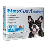 Antipulgas E Carrapatos Nex Gard P Cães 4 1 A 10kg 3uni